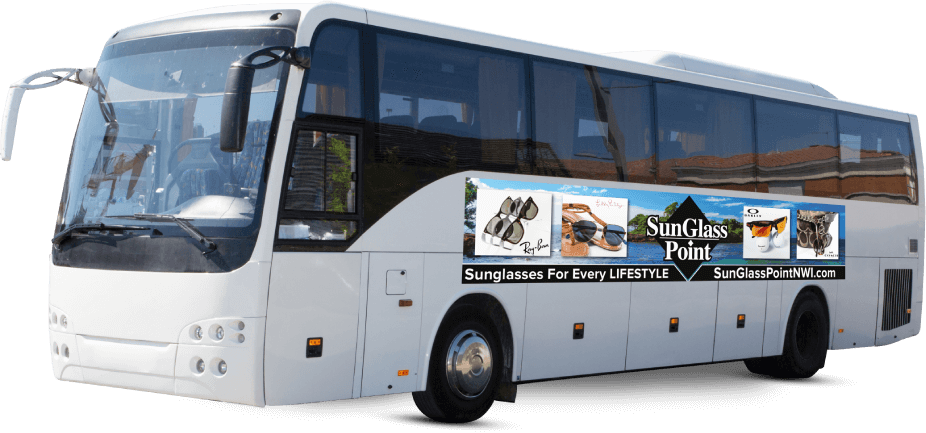 white-bus-modern-park-city