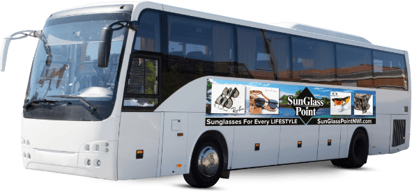 white-bus-modern-park-city